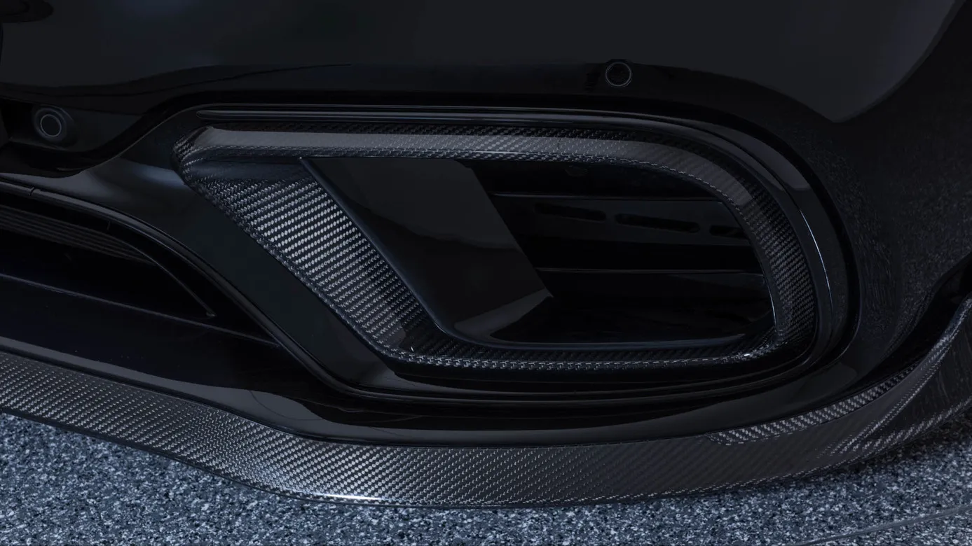 Front bumper insert Brabus Carbon for Mercedes S-class Coupe C217 Restyling