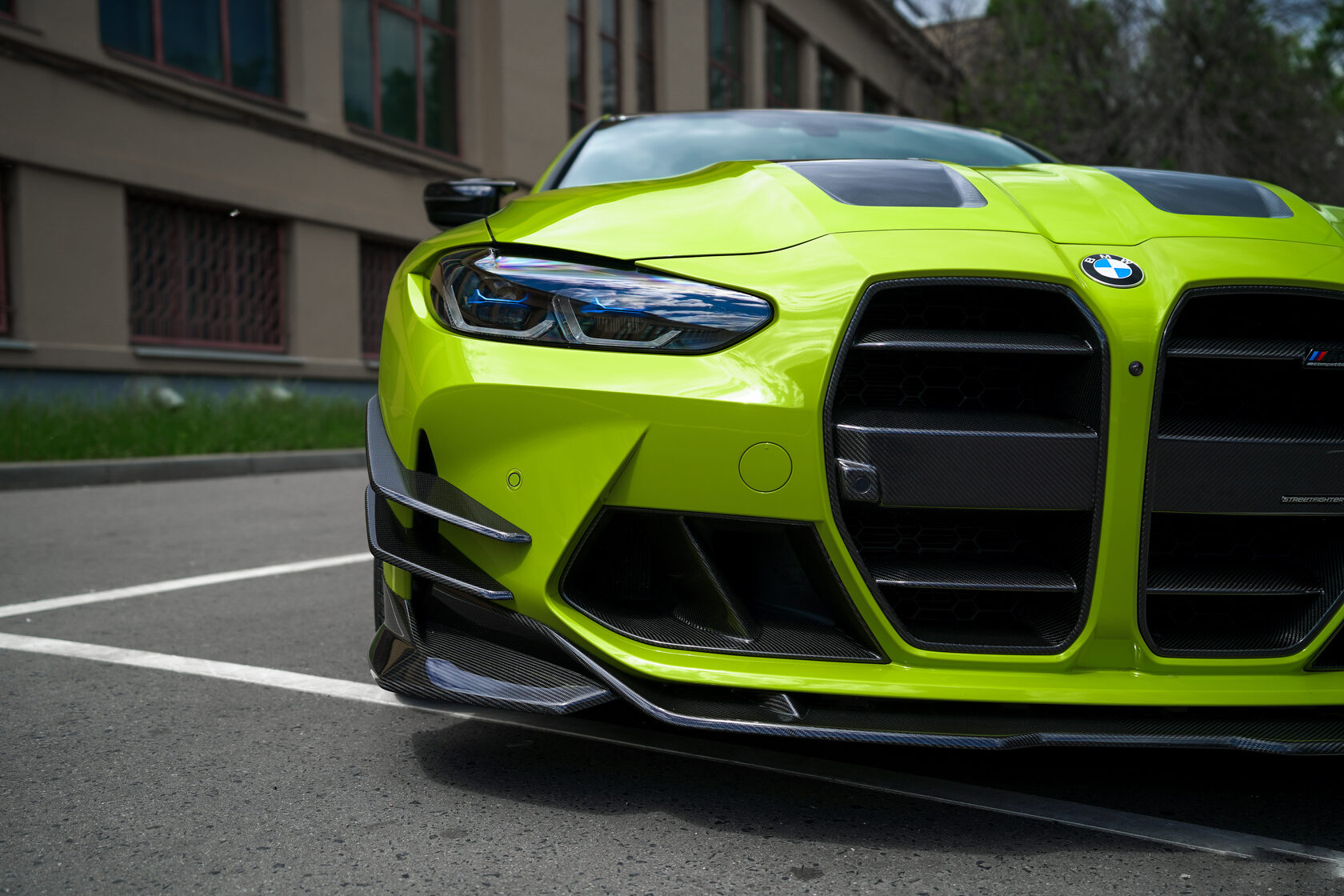 Air ducts in the bumper M performance Carbon for BMW M3 G80
