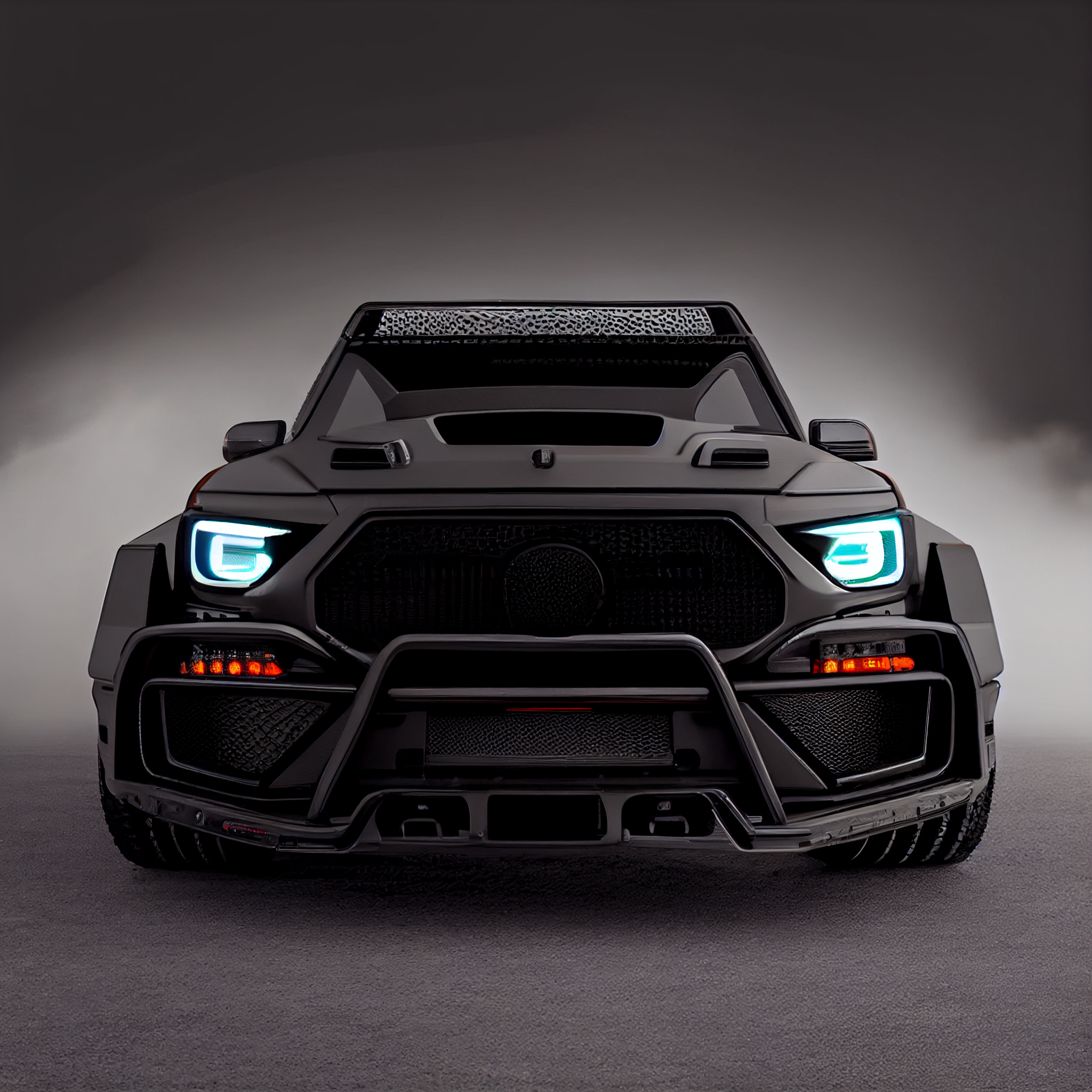 AI Custom Design Wide Body Front Bumper for Mercedes-Benz G-class W463 AMG 63 Ver3.1