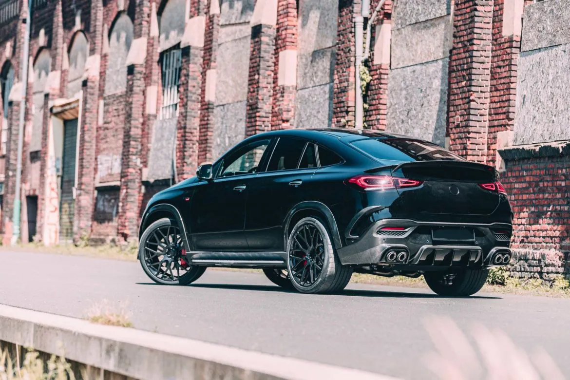 Rear bumper diffuser BS style Carbon for Mercedes-Benz GLE Coupe C167