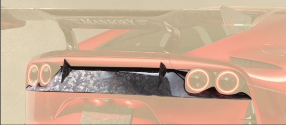 Rear panel Mansory Carbon for Ferrari 812 Superfast Stallone