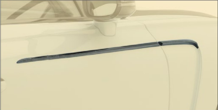 Front fender and door strip Mansory Carbon for Bentey Continental GT