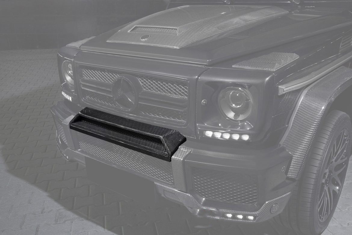 Front bumper arch above license plate BS Style Carbon for Mercedes G-class AMG W463 AMG G 65