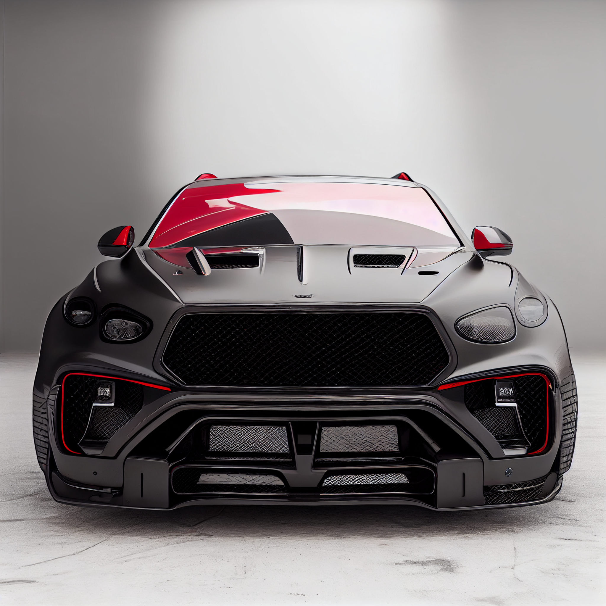 AI Custom Design Wide Body Front Bumper for Bentley Bentayga Ver 3.2