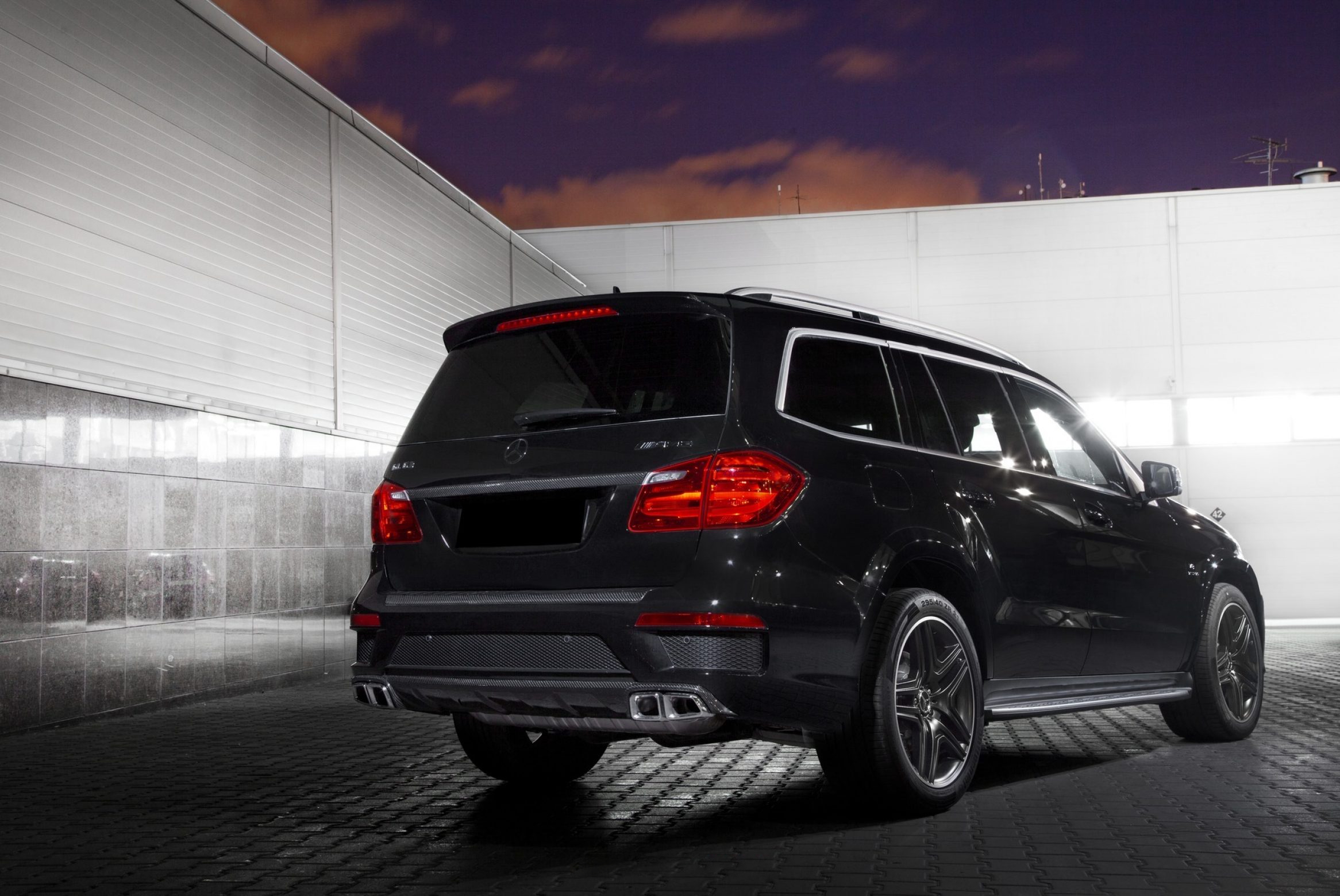 Diffuser AMG 63 design Carbon for Mercedes GL-class X166