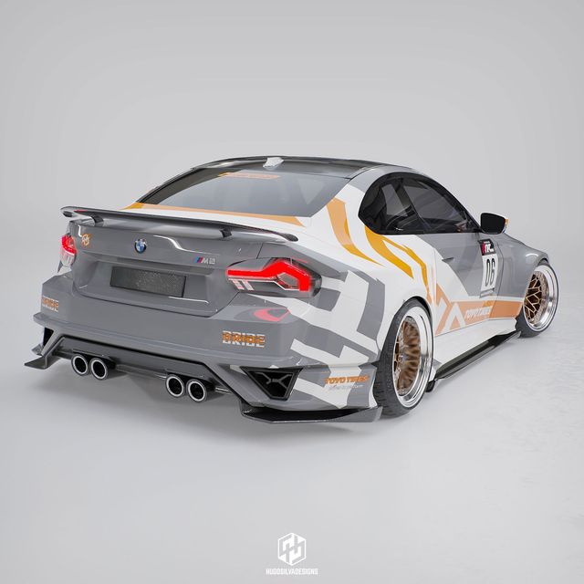 BMW M2 G87 Custom Wide Body Kit by Hugo Silva