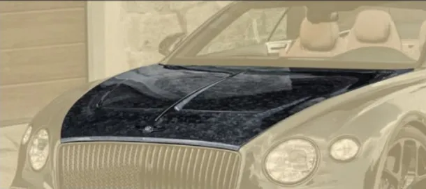 Engine bonnet II Mansory Carbon for Bentley Continental GT GTC V8