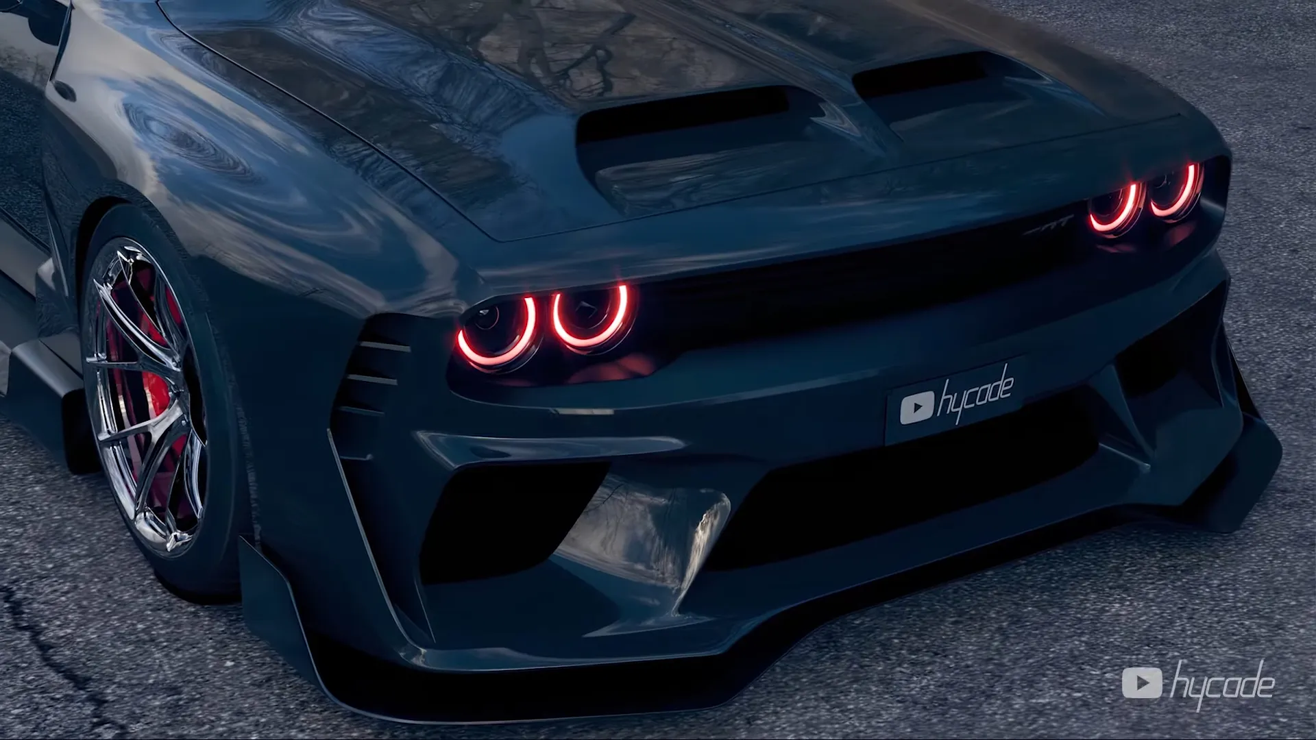 Dodge Challenger Demon Custom Wide Body Kit by Hycade