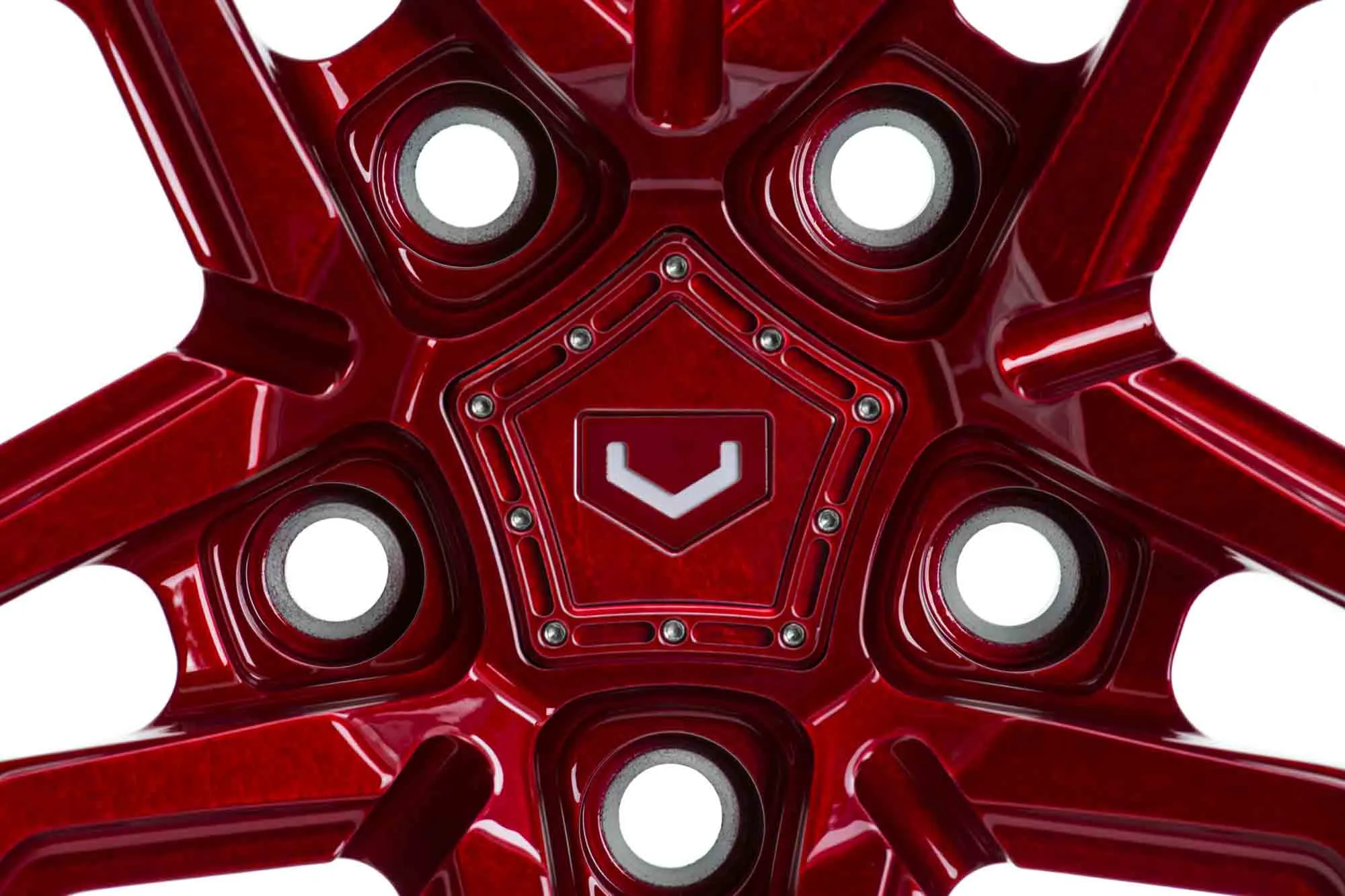Vossen M X3 3 PIECE 3-piece forged wheel — concave face detail