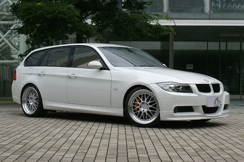 3D Design Brombacher Silver 19 inch on BMW E91 Touring