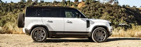 White 2021 Land Rover Defender on ADV.1 ADV08 FlowSpec Custom Wheels 22 Inch