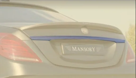 Rear bar Mansory Carbon for Mercedes S-class W222 Restyling AMG S63 facelift