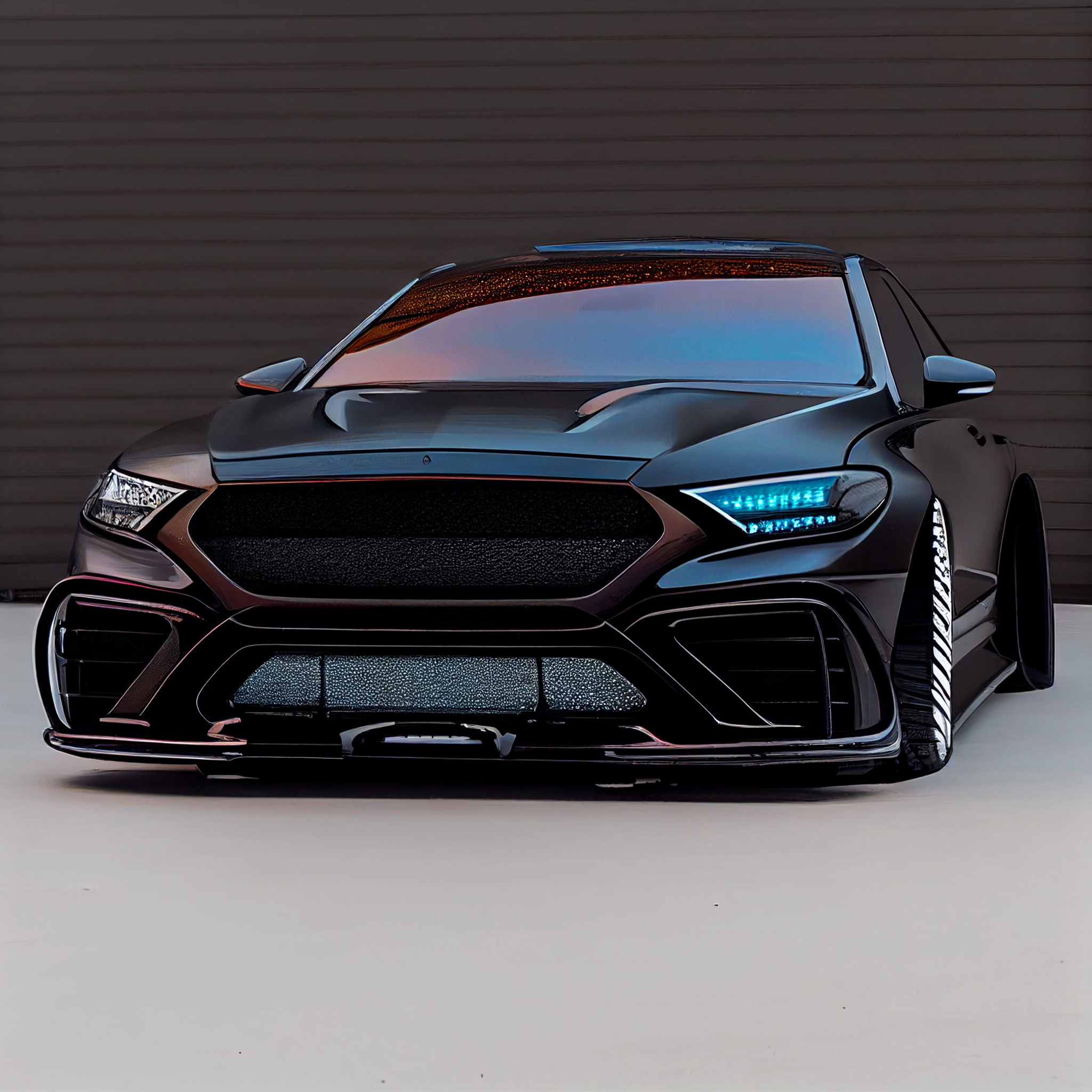 AI Custom Design Wide Body Front Bumper for Mercedes-Benz S-class W223 AMG Ver1.3