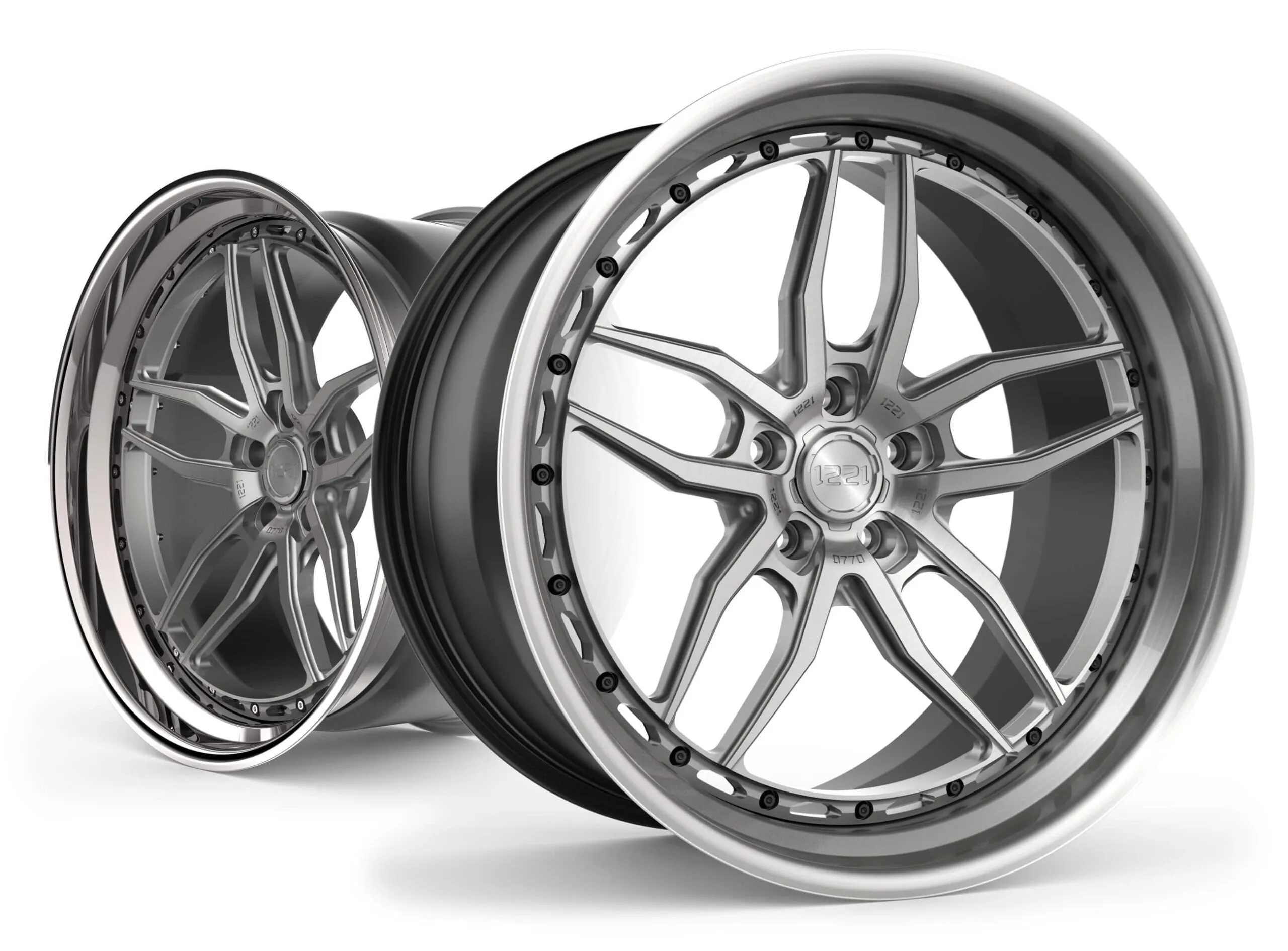 1221 Wheels 0770 AP3X APEX3.0 Three-Piece X-Series — front view