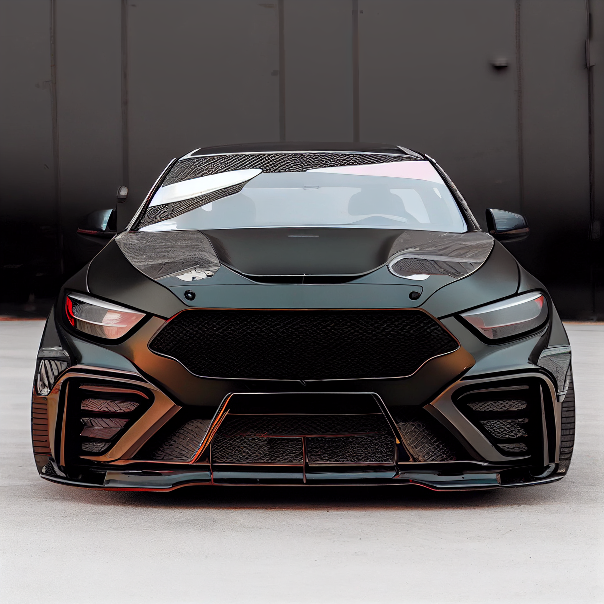 AI Custom Design Wide Body Front Bumper for Mercedes-Benz S-class W223 AMG Ver2.1