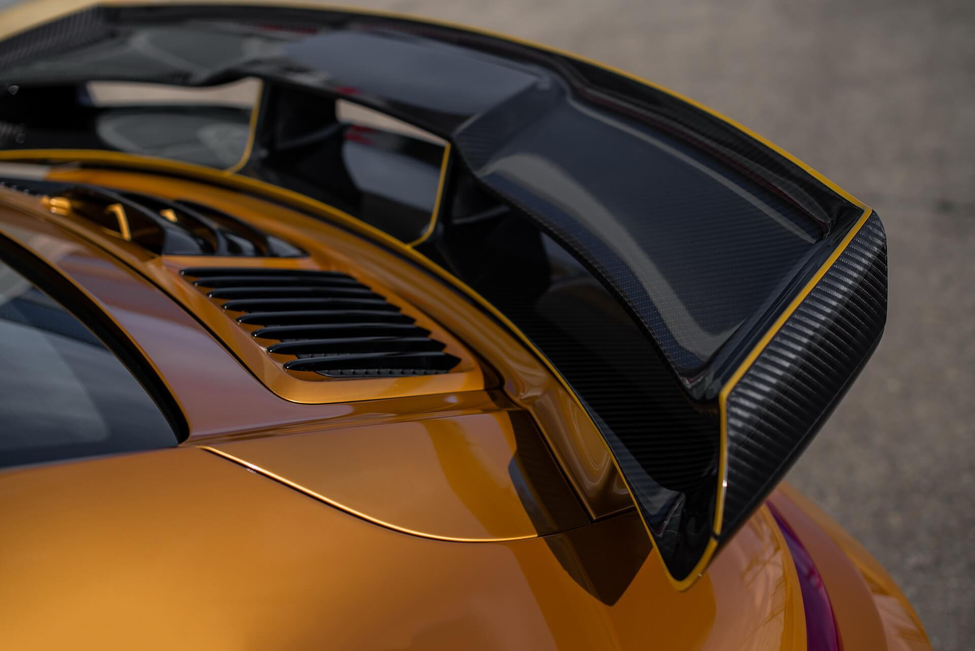 Aerodynamic, controlled rear spoiler SCL Performance for Porsche 911 Virus