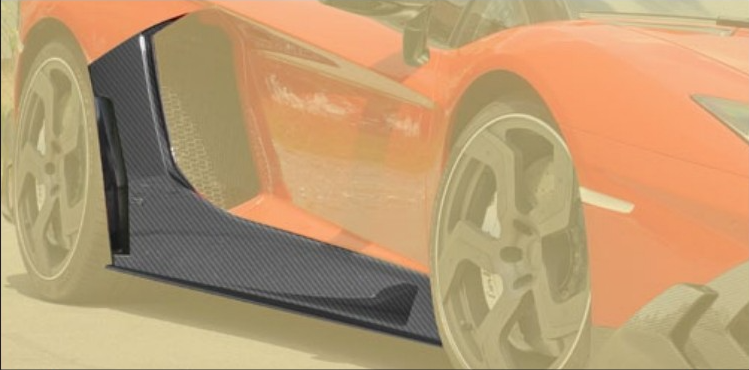 Side skirts Mansory Carbon for Lamborghini Aventador Competition