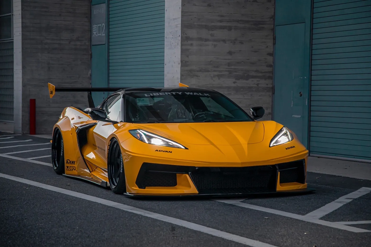 Check our price and buy Liberty Walk body kit for Chevrolet Corvette C8!