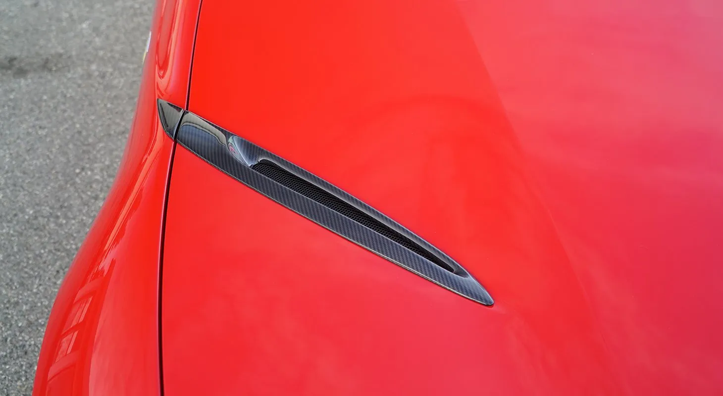 Insert for air outlet engine bonnet Carbon Novitec for Ferrari 812 GTS