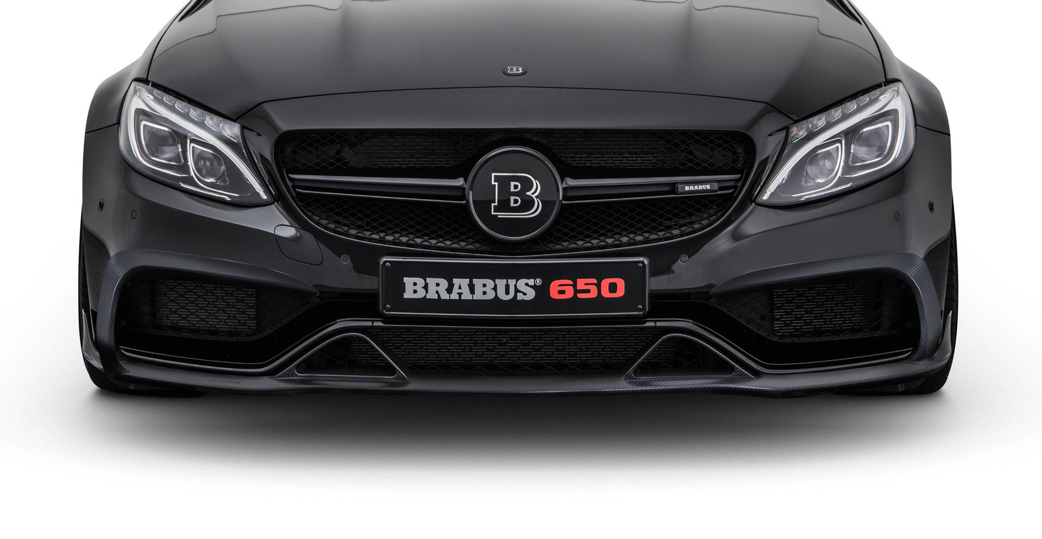 Front bumper attachments Brabus Carbon for Mercedes C-class C 205 AMG C 63