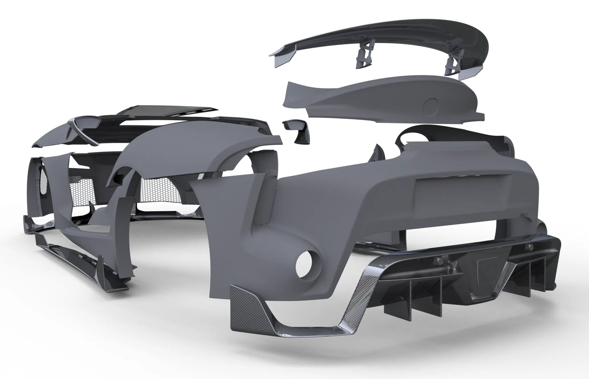 Check price and buy Duke Dynamics Body kit set for Toyota Supra A90