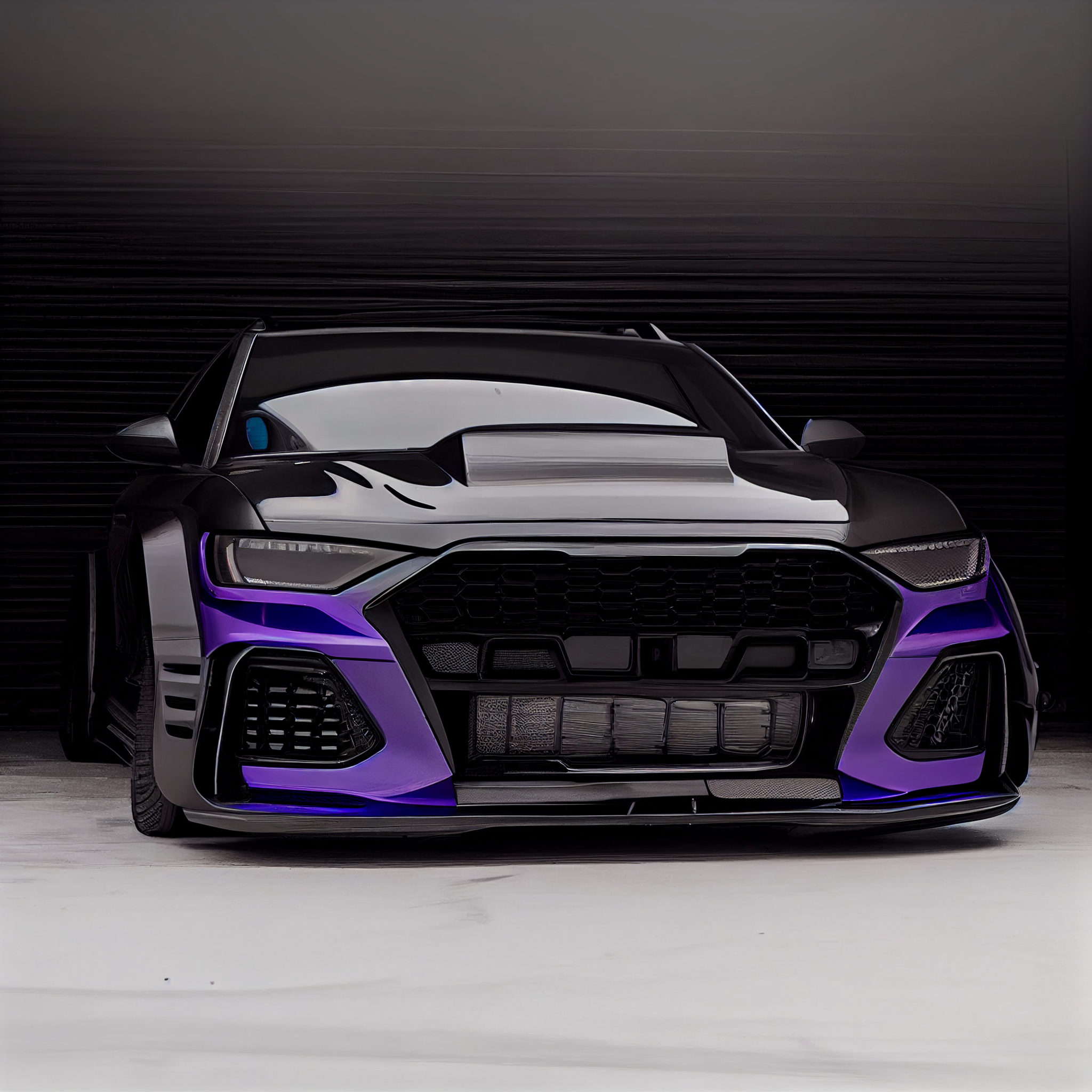 AI Custom Design Wide Body Front Bumper for Audi RS6 Ver4.1