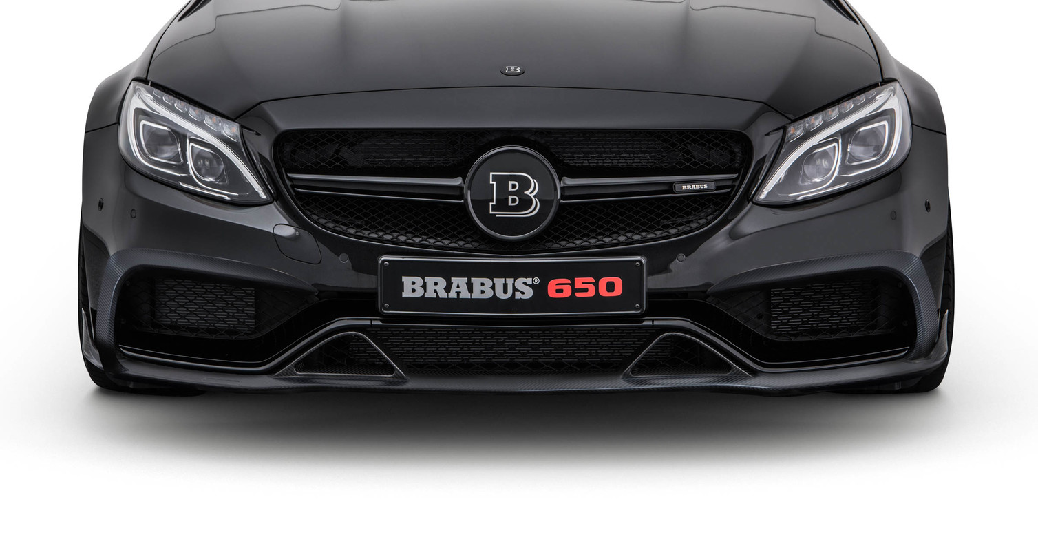 Front spoiler lip Brabus Carbon for Mercedes C-class A 205 AMG C 63