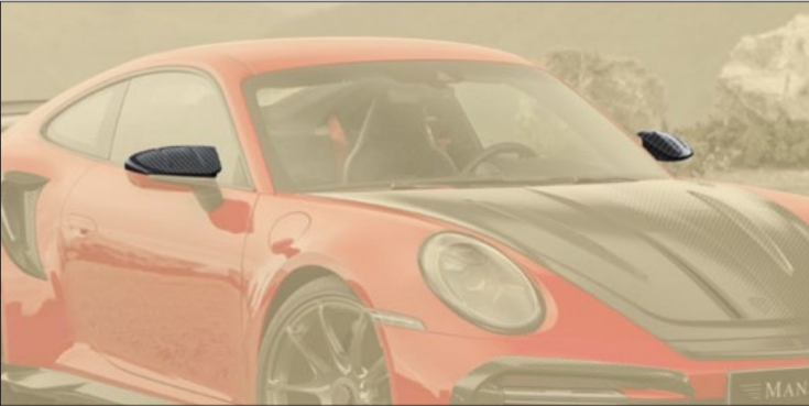 Mirror cover Mansory Carbon for Porsche 911 Turbo