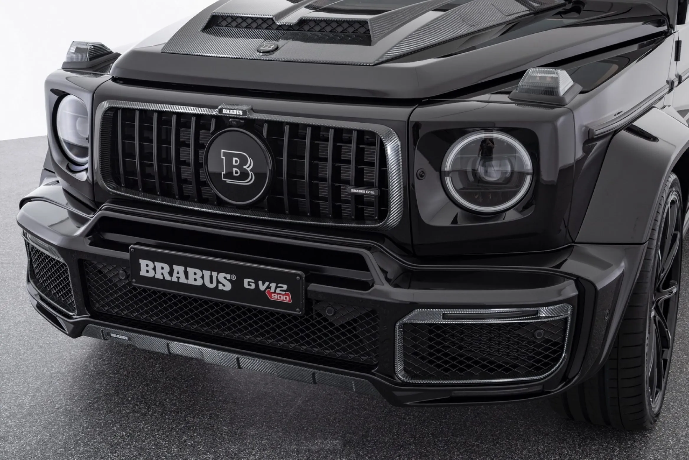 Front bumper inserts with LED BS Style for Mercedes G-class W463A AMG G 63