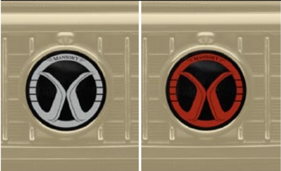 New Logo for grill mask Mansory Carbon for Mercedes G-class  G500 / AMG G63 W463A