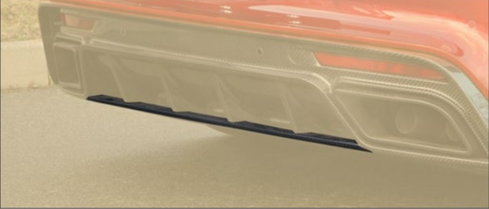 Visible carbon fibre diffuser board Mansory Carbon for Porsche Panamera Sport Turismo