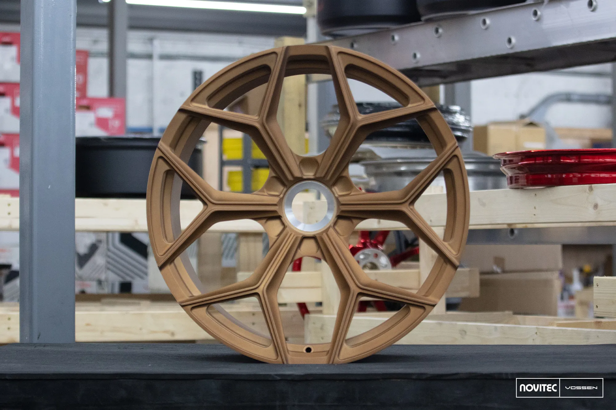 Vossen NL4 forged wheel — close-up spoke detail