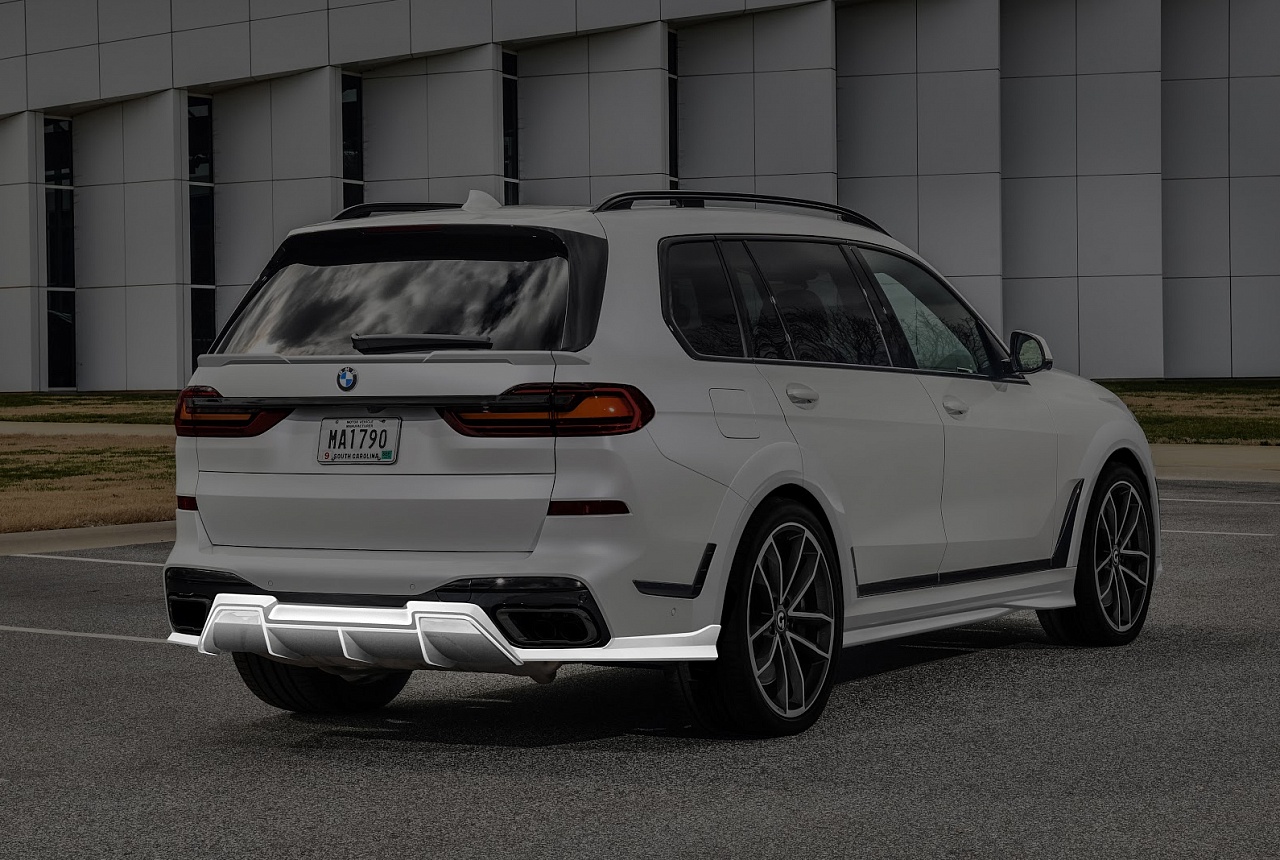 Rear bumper diffuser (for painting) for BMW X7 G07