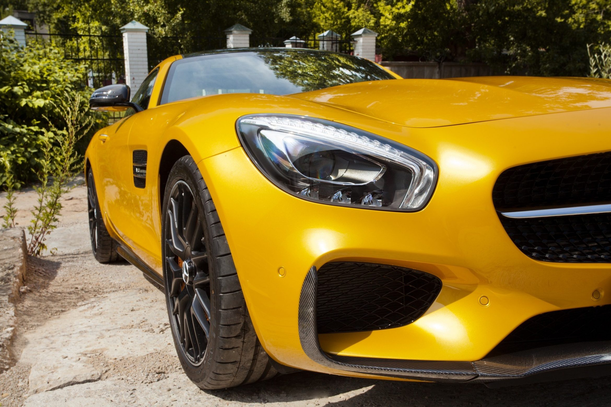 Front bumper lip Carbon for Mercedes AMG GT Coupe