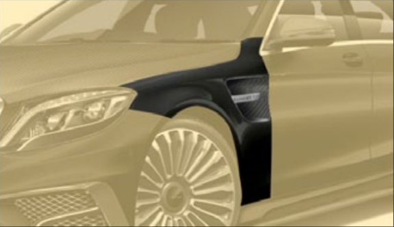 Front fender Mansory Carbon for Mercedes S-class W222 Restyling AMG S63 facelift