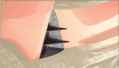 Rear bumer air outtake grills Mansory Carbon for Ferrari 812 Superfast Stallone