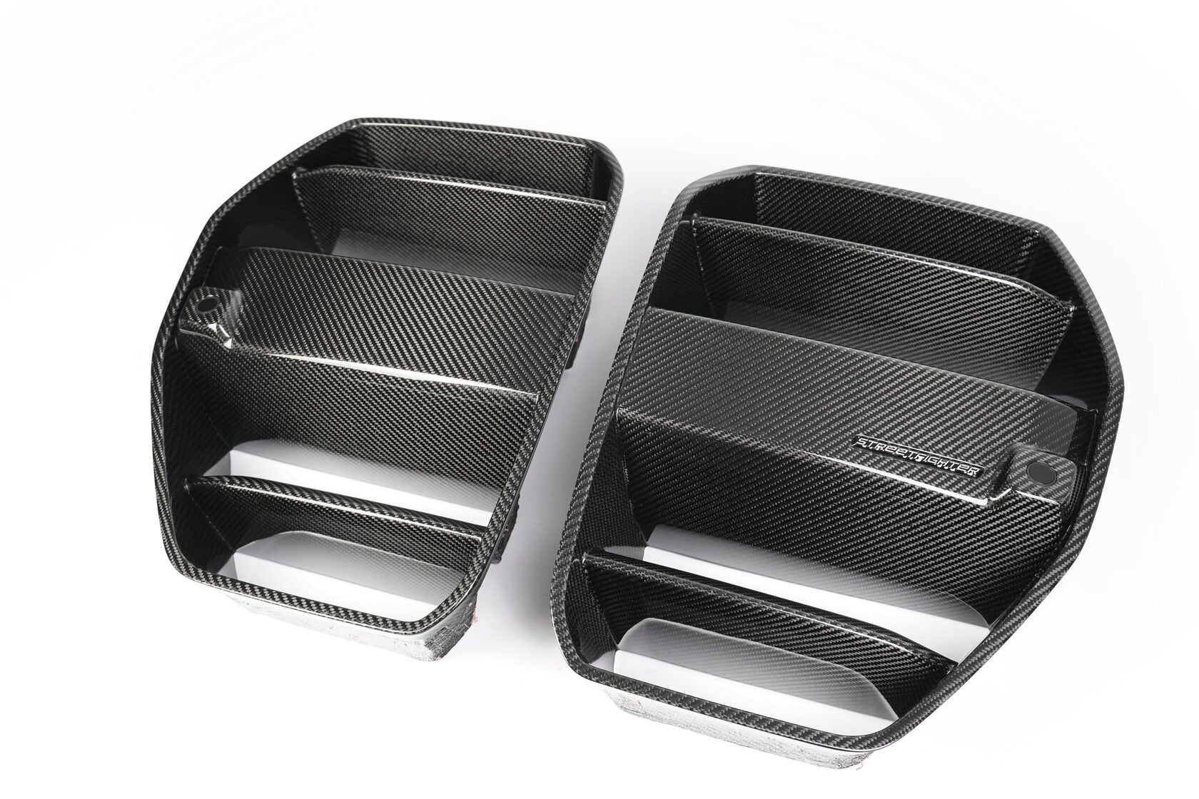 Radiator grille Streetfighter + protective nets Forged Carbon for BMW M3 G80