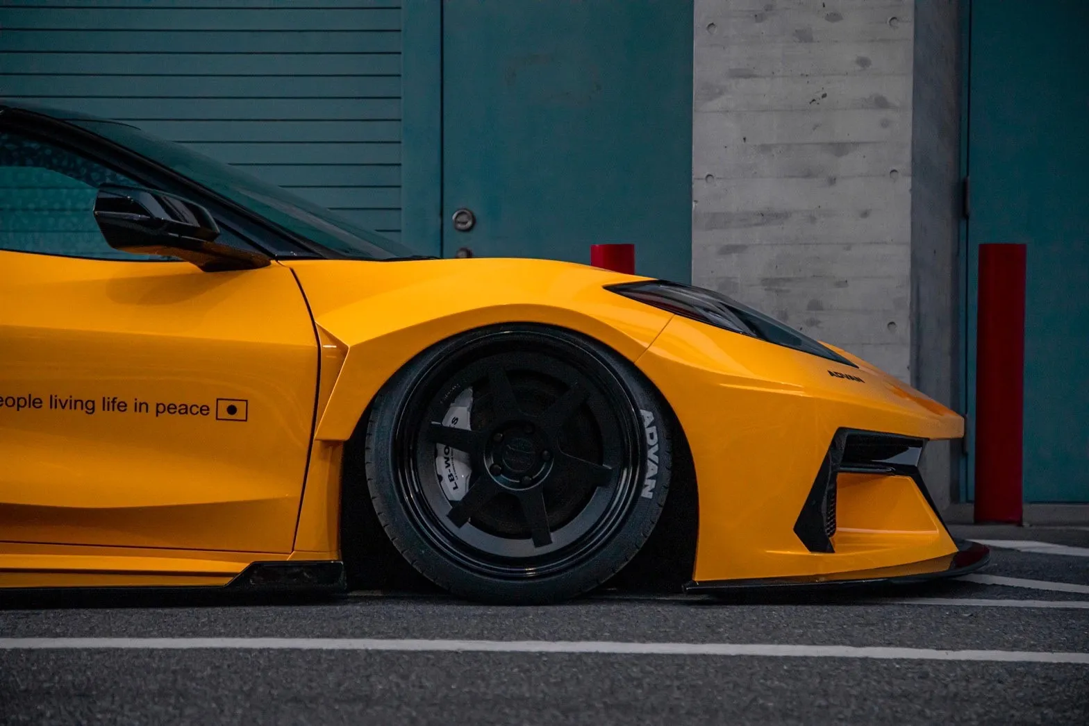 Check our price and buy Liberty Walk body kit for Chevrolet Corvette C8!
