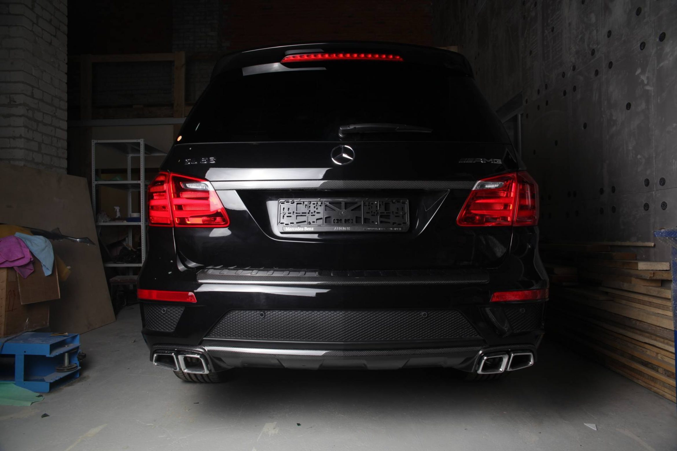 Diffuser AMG 63 design Carbon for Mercedes GL-class X166