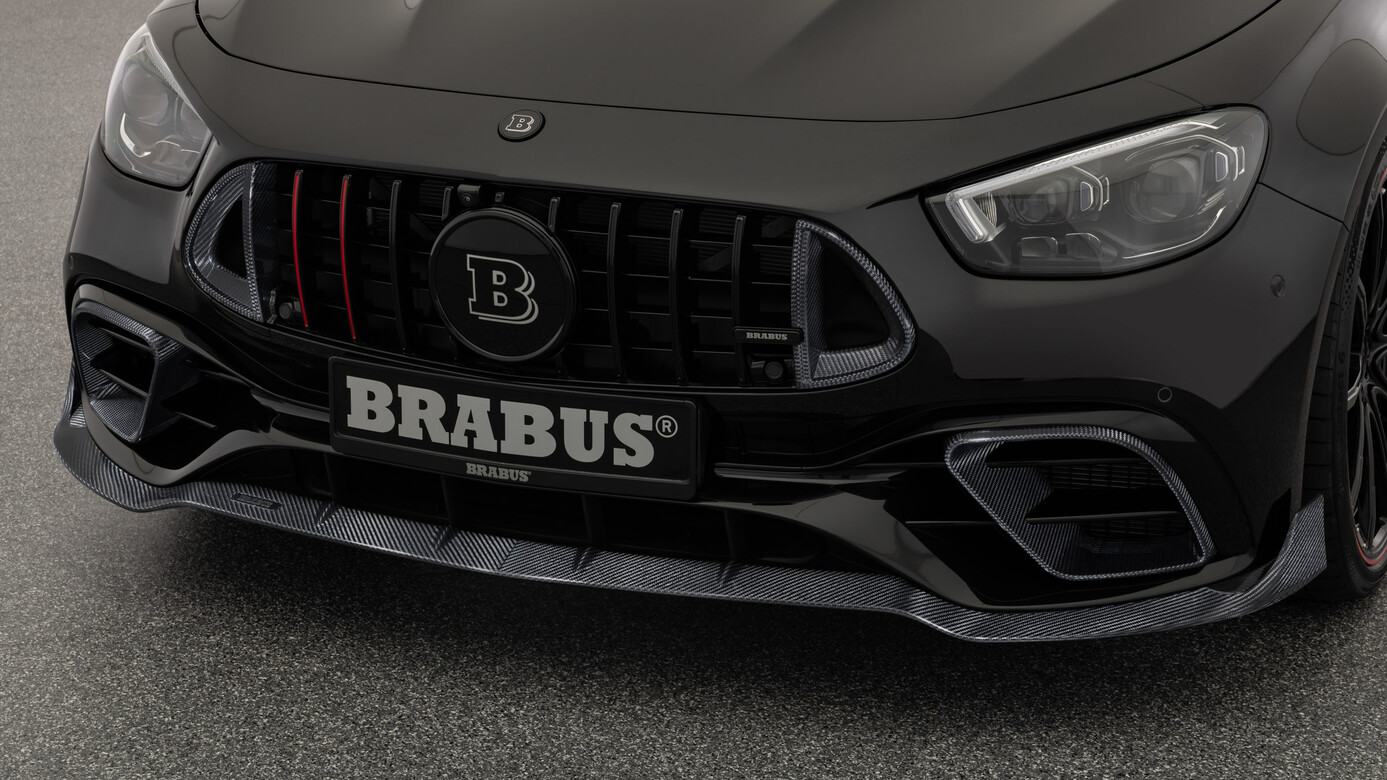 Carbon front spoiler lip Brabus for Mercedes E-class AMG W213 AMG E 63 Facelift/Restyling