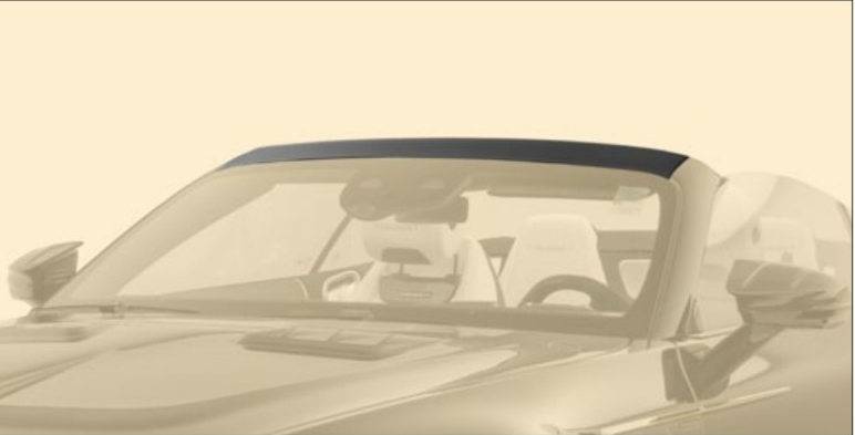 A pillar roof panel - visible carbon Mansory for Mercedes SL-class R232 AMG SL 63