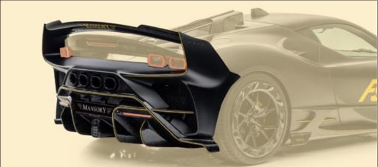 Rear kit Mansory Carbon for Ferrari SF90 Stradale