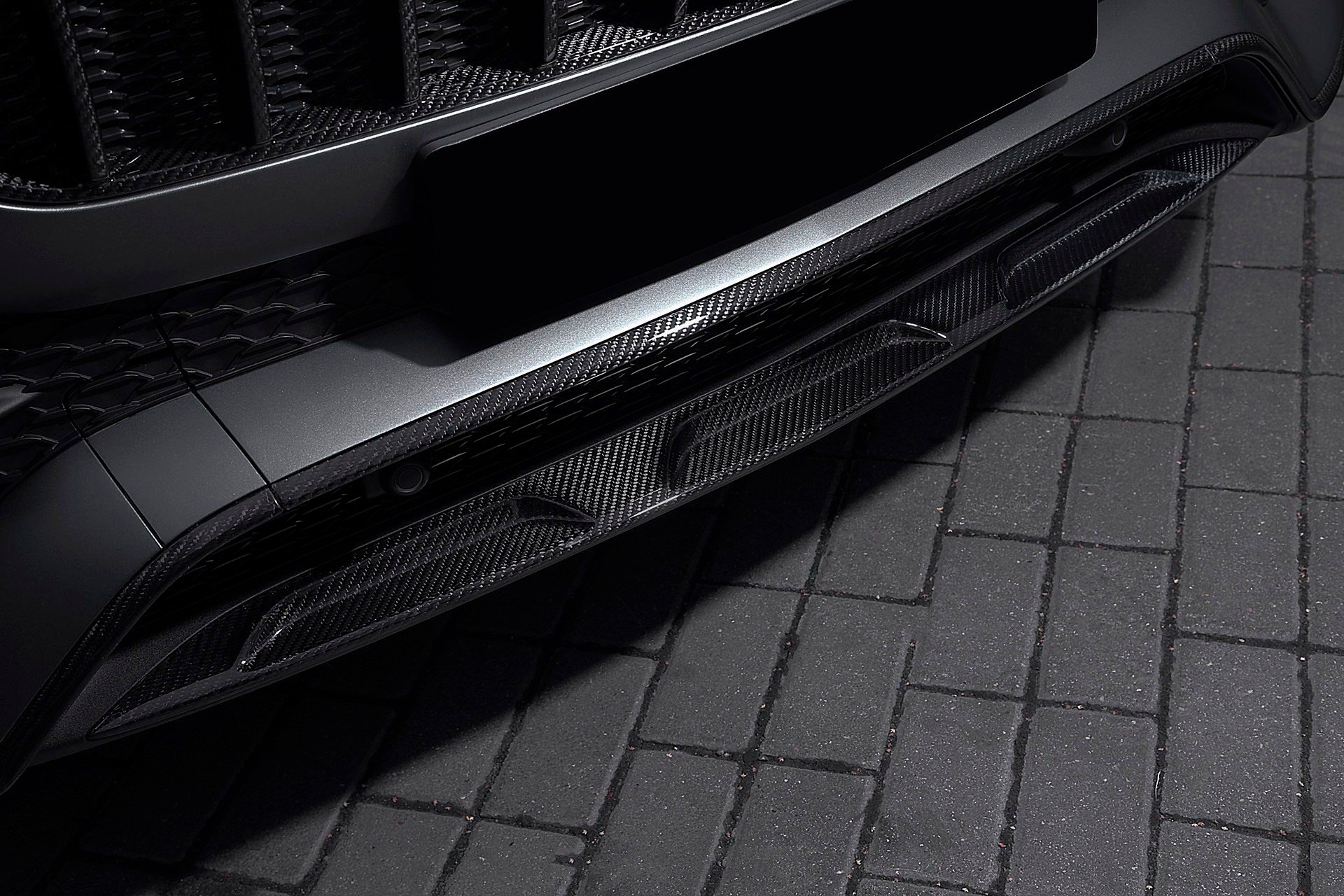 Front bumper splitter Carbon for Mercedes-Benz GLE Coupe C167 AMG Line