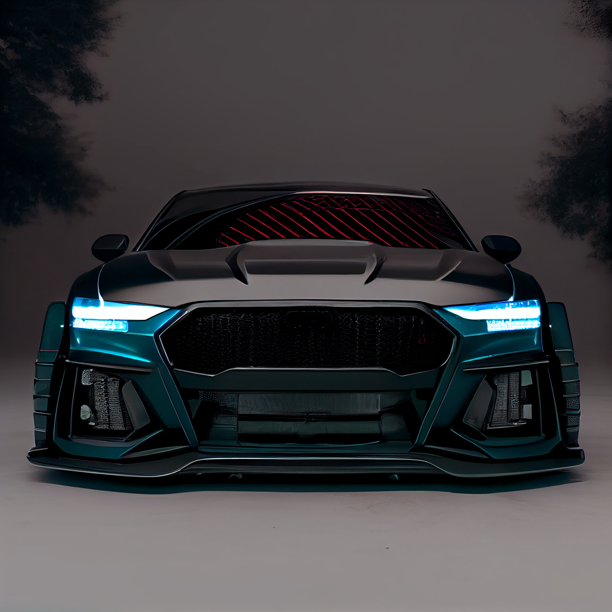 50+ Unique Custom Wide Body Kit Front Bumper Designs for Audi RS6 Designed by Artificial Intelligence