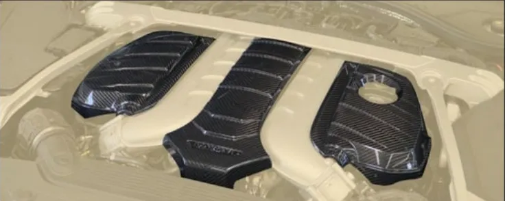 Engine carbon cover for W12 Mansory Carbon for Bentey Continental GT
