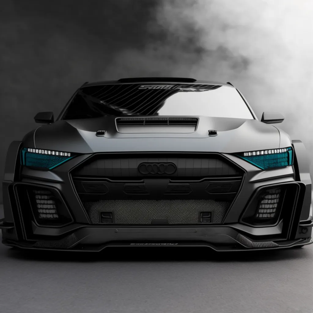AI Custom Design Wide Body Front Bumper for Audi E-Tron Ver4.1