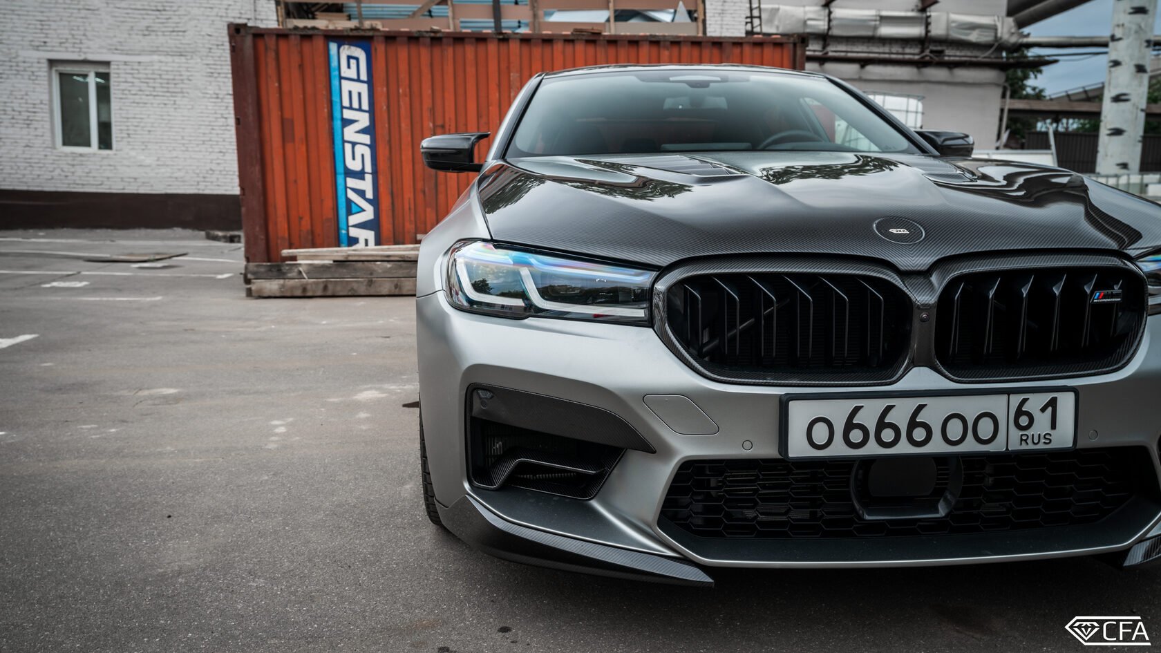 Front bumper lip M Performance Lite Carbon for BMW M5 F90 LCI Restyling ...