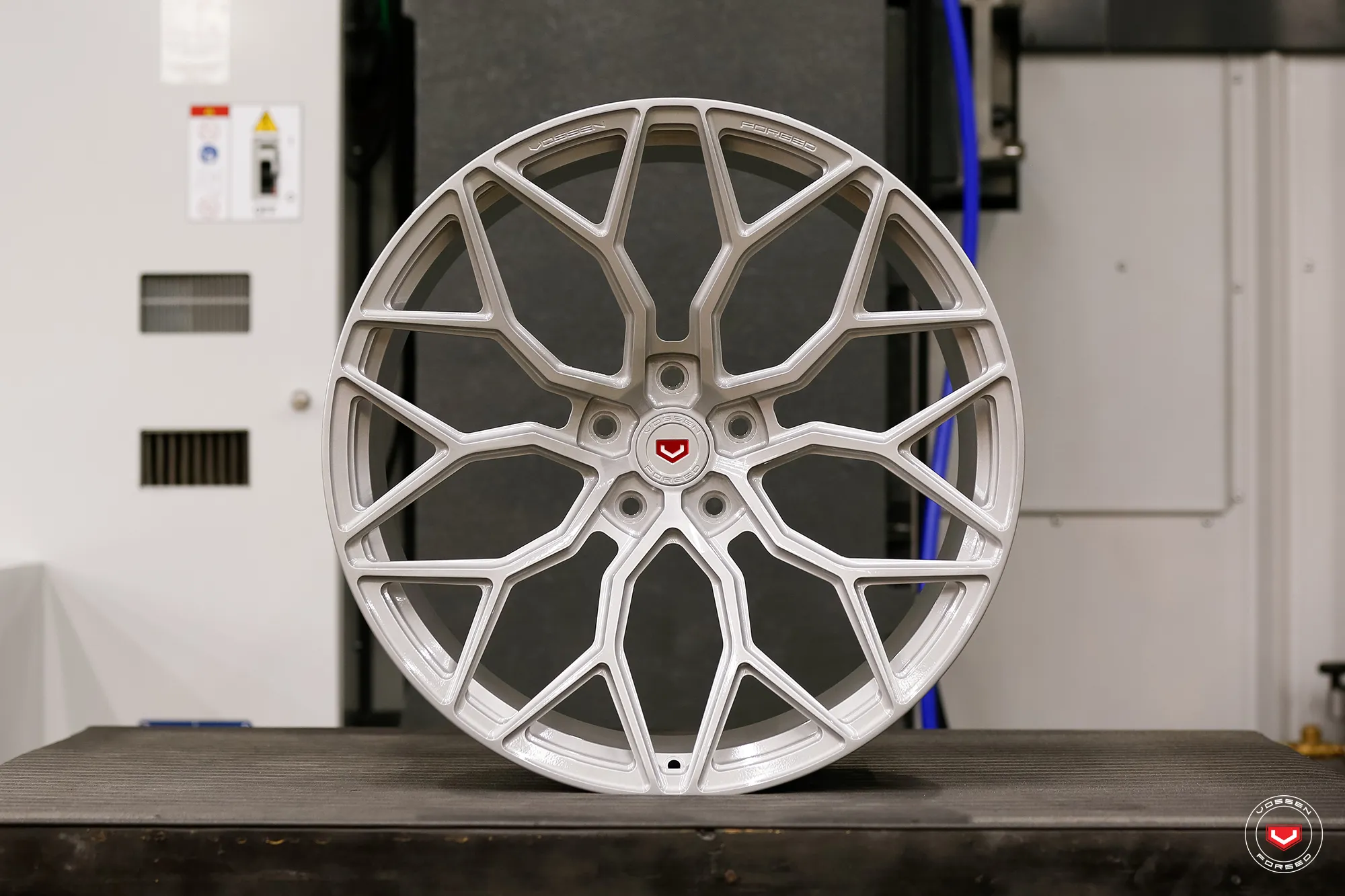 Vossen S17 01 forged wheel — close-up spoke detail