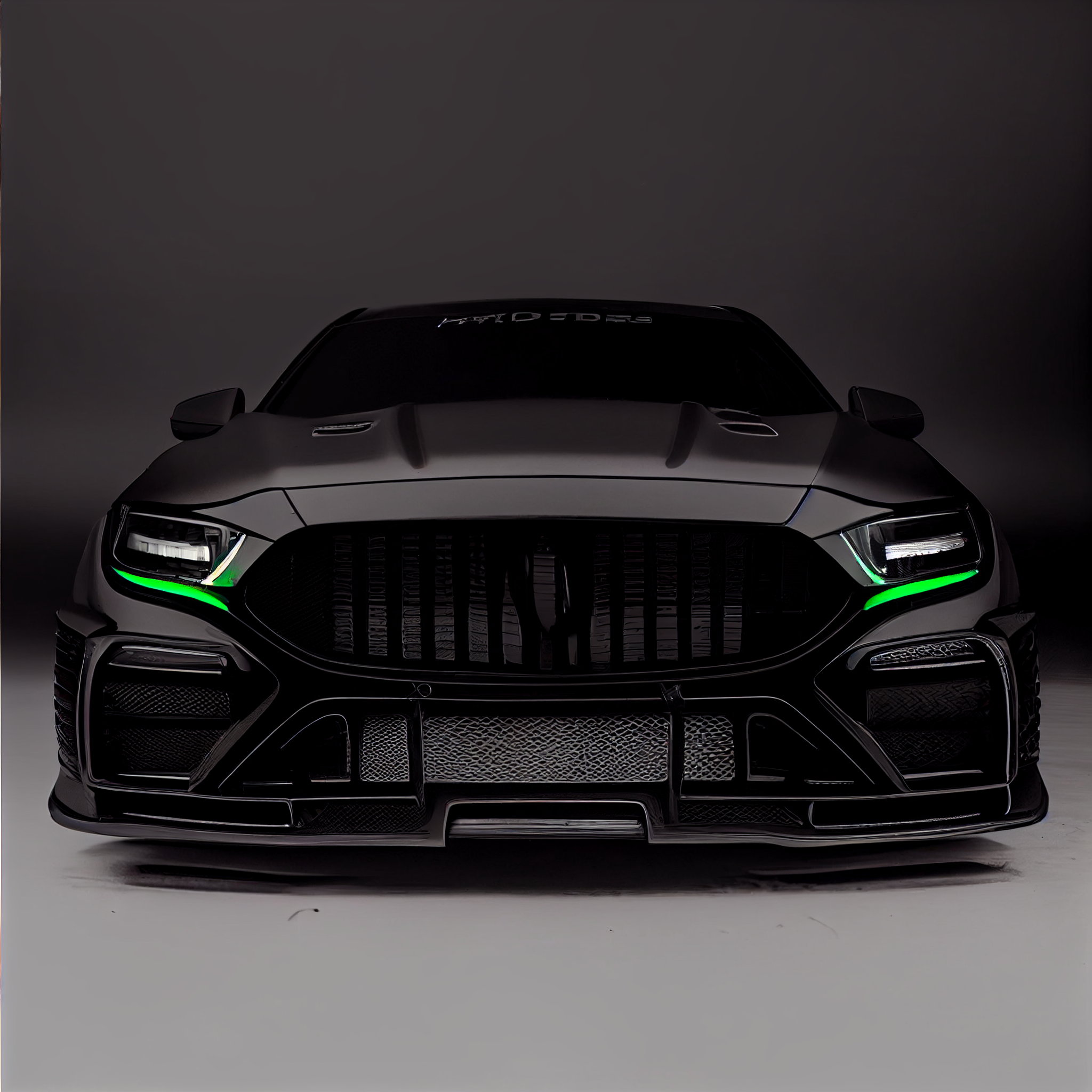 AI Custom Design Wide Body Front Bumper for Mercedes-Benz S-class W223 AMG Ver1.2