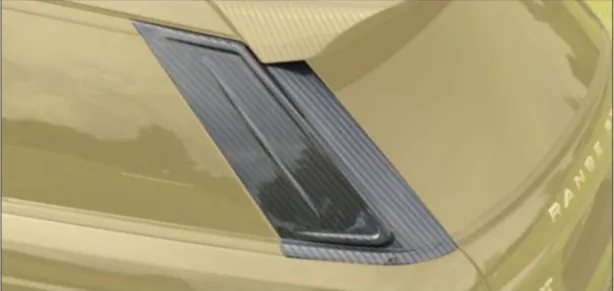 D-pillar cover Mansory Carbon for Land Rover Range Rover Sport SVR new
